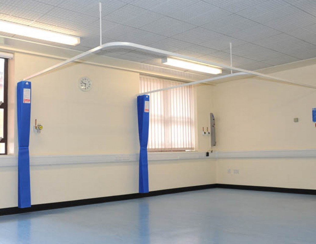 Opal Health Large Pacific Blue External Fast Fit Curtain Opal Disposables Limited